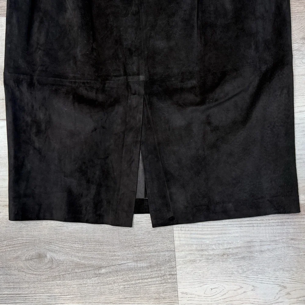 Lauren Ralph Lauren Black Suede Maxi Long Skirt women’s size 18W Designer